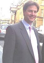 Nick Clegg with pinkish tie