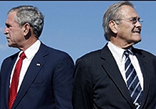 Bush and Rumsfeld: parting of the ways