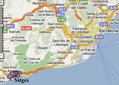 Sitges to Barcelona